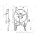 Motor eléctrico auto del ventilador del radiador de la nueva llegada